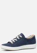 Ecco Soft 7 W Veterschoenen blauw Textiel