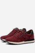 Tamaris Comfort Sneakers rood Leer