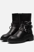 Ann Rocks Biker boots zwart Leer