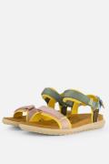 Woden Line Lite Sandalen groen Textiel