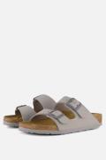 Birkenstock Arizona Slippers grijs Imitatieleer