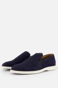 Vertice Instappers blauw Suede