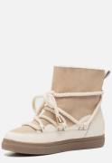 Ann Rocks Enkellaarsjes bont beige Suede