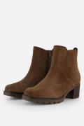 Gabor Enkellaarsjes bruin Suede