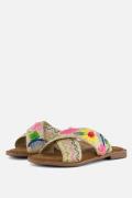 Lazamani Jute Slippers beige Textiel