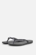 Havaianas Slim Glitter Slippers zwart Rubber