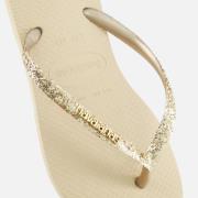 Havaianas Slim Glitter Slippers beige Rubber