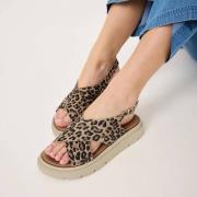 Tamaris Leopard Sandalen bruin Leer