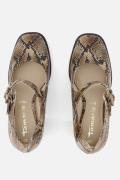 Tamaris Mary Jane Pumps bruin Synthetisch