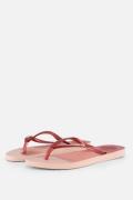 Havaianas Slim Pallette Glow Slippers roze Rubber