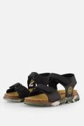 Develab Sandalen zwart Imitatieleer