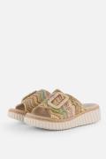 Rieker Sandalen beige Textiel