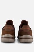 Skechers Delson 3.0 Ezra Instappers bruin Leer