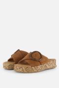 Tamaris Comfort Slippers cognac Leer