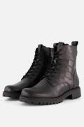 Tamaris Veterboots Croco zwart Leer