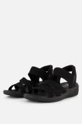 Skechers Arya Slip-ins Sandalen zwart Textiel