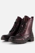 Tamaris Veterboots rood Synthetisch