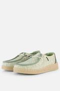 HEYDUDE Wendy Retro Palm Instappers groen