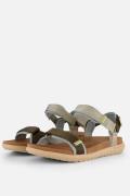 Woden Line Lite Sandalen bruin Textiel