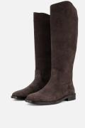 PS Poelman Hoge Laarzen bruin Suede