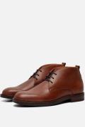 Van Lier Veterschoenen cognac Leer