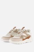Muyters Sneakers Leopard beige Leer