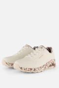 Skechers Uno Safari Time Sneakers wit Synthetisch