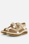 Panama Jack Alana Shine Sandalen goud Leer