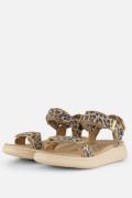 Woden Line Sandalen beige Leopard