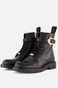 Mexx Phard Mabel Veterboots zwart Leer