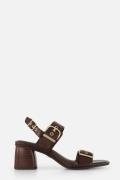 Tamaris sandalen met hak bruin