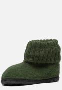 Bergstein Cozy slofjes groen Schapenwol