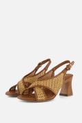 Tamaris Sandalen Met Hak cognac Raffia