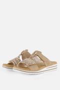 Rieker Slippers E1/2 beige combi Synthetisch