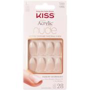 Kiss Salon Acrylic French Nude Revolutionary Natural Nails Long S