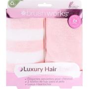 Brushworks Luxury Hair Towels 2 Pack