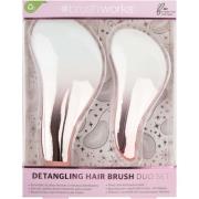 Brushworks Detangling Hair Brush Duo Set