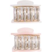 Dazzling Mini Clips Light Pink, Beige 2-Pack