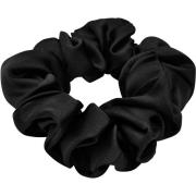 Lenoites Mulberry Silk Scrunchie Black