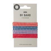 ByBarb Hair ties  multicoloured 8-pack, recycled material striped