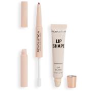 Makeup Revolution Lip Shape Kit Warm Nude