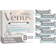 Gillette Venus for Pubic Hair and Skin 8 Razor Blade Refills