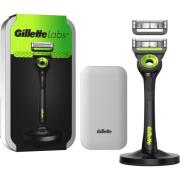Gillette Labs With Exfoliating Bar Razor Travel Case 2 Blades