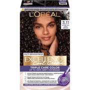 Loreal Paris Excellence Cool Creme Triple Care Color 3,11 Ultra A