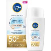 NIVEA SUN UV Face Daily Fluid Light Tinted SPF 50+ 40 ml