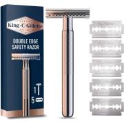 King C. Gillette Dubbeleggad Säkerhetshyvel För Män 5 Rakblad