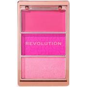 Revolution Beauty London Blush Icon Palette Hot Pink Flag