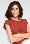 NU 20% KORTING: Tamaris Shirtblouse met een afgeronde zoom