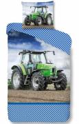 good morning Kinderovertrekset Strong met tractormotief (2-delig)