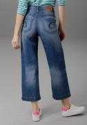 NU 25% KORTING: Aniston CASUAL 7/8 jeans in used-wassing
